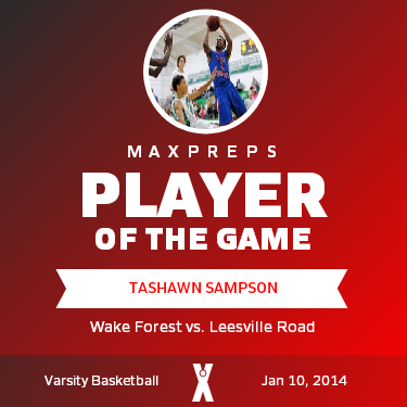 #2 Tashawn Sampson Player of the Game badge