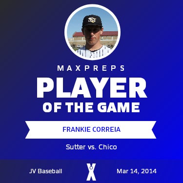 #11 Frankie Correia Player of the Game badge