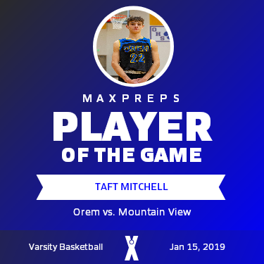 #22 Taft Mitchell Player of the Game badge