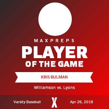 Kris Bulman Player of the Game badge