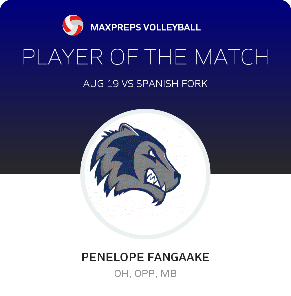 #32 Penelope Fangaake Player of the Game badge
