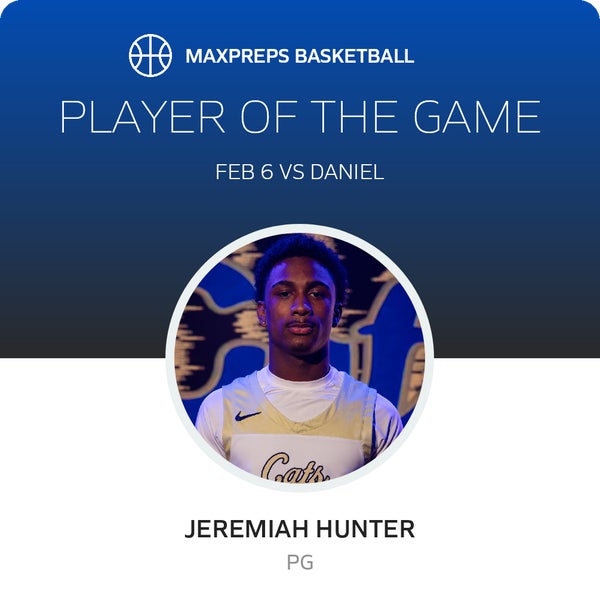 #11 Jeremiah Hunter Player of the Game badge