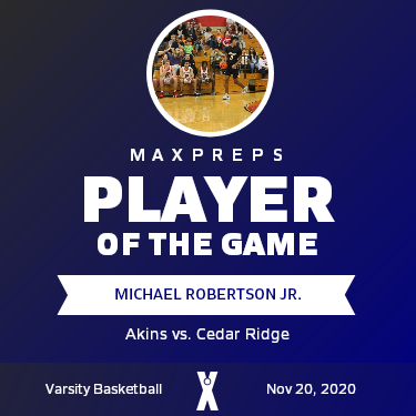 #11 M. Robertson Jr. Player of the Game badge