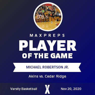 #11 M. Robertson Jr. Player of the Game badge