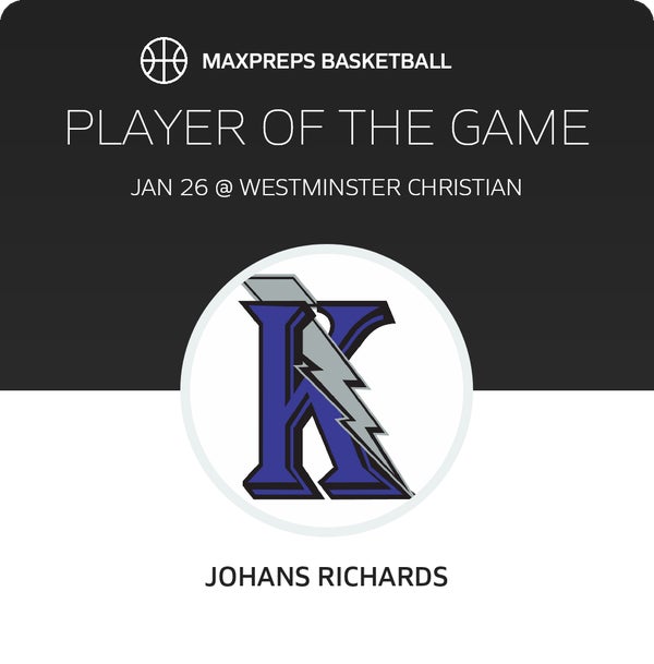#1 Johans Richards Player of the Game badge
