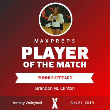 #3 Sunni Sheppard Player of the Game badge