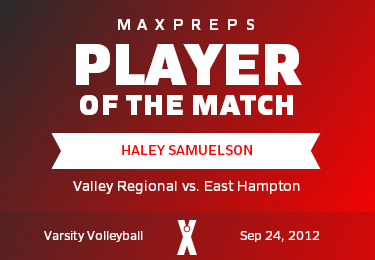 #16 Haley Samuelson Player of the Game badge