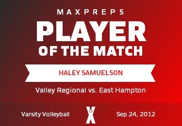 #16 Haley Samuelson Player of the Game badge