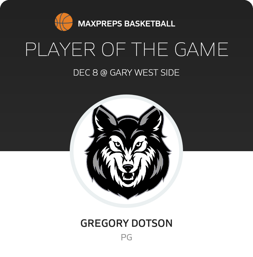 #3 Gregory Dotson Player of the Game badge