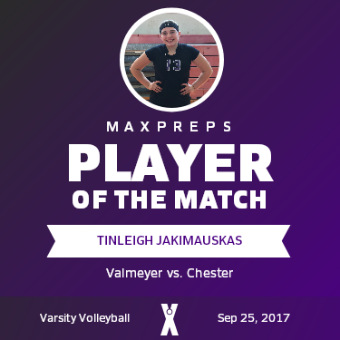 #13 T. Jakimauskas Player of the Game badge