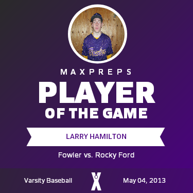 #3 Larry Hamilton Player of the Game badge