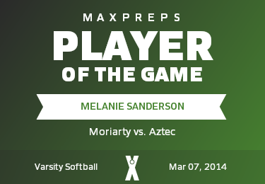 #8 Melanie Sanderson Player of the Game badge