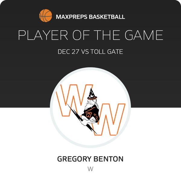 #4 Gregory Benton Player of the Game badge