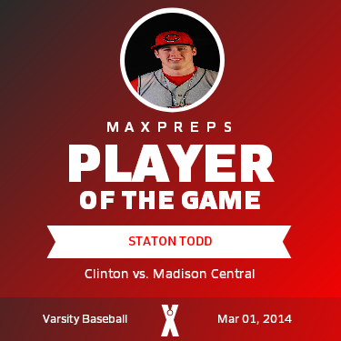 #9 Staton Todd Player of the Game badge