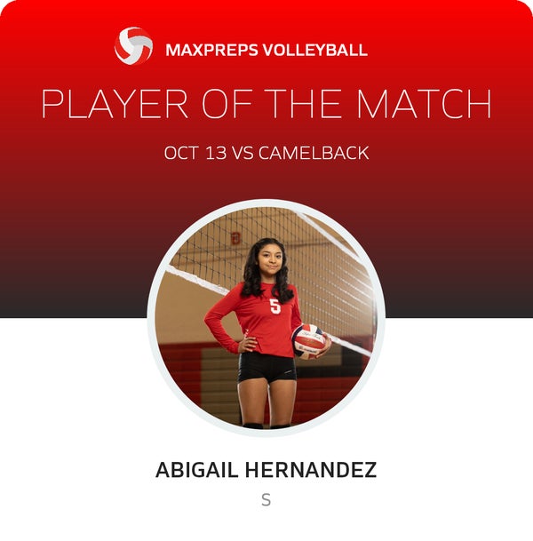 #5 Abigail Hernandez Player of the Game badge