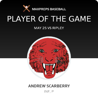 #21 Andrew Scarberry Player of the Game badge