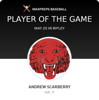 #21 Andrew Scarberry Player of the Game badge