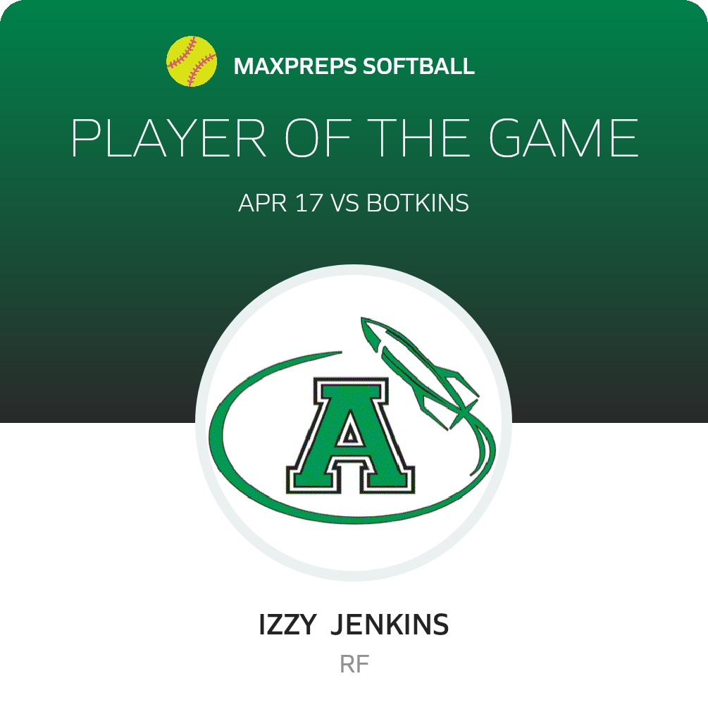 #13 Izzy  Jenkins Player of the Game badge