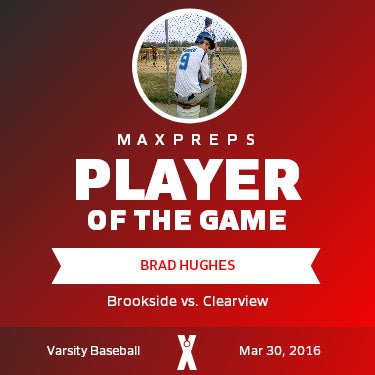 #9 Brad Hughes Player of the Game badge