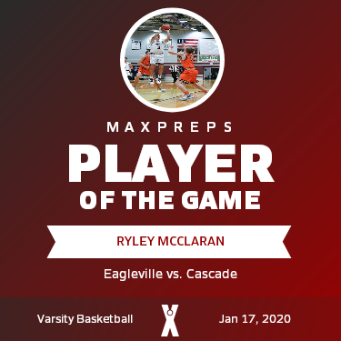 #3 Ryley Mcclaran Player of the Game badge