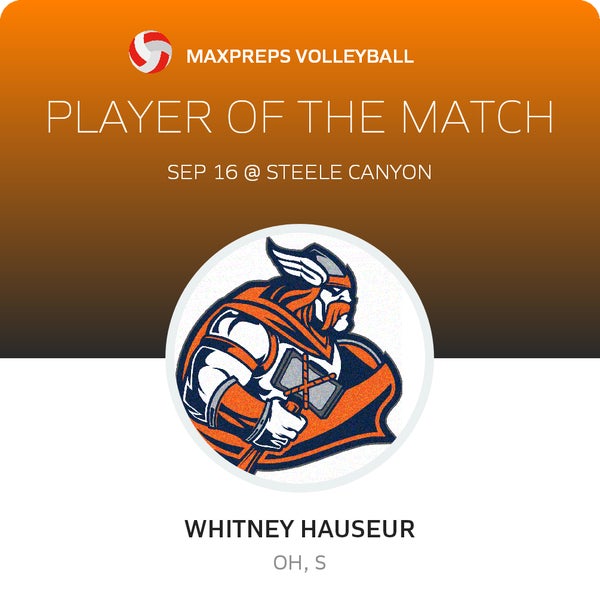 #23 Whitney Hauseur Player of the Game badge