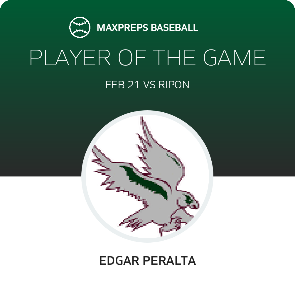 #8 Edgar Peralta Player of the Game badge