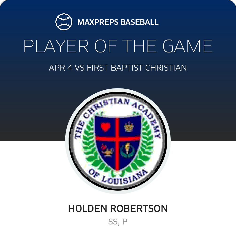 #99 Holden Robertson Player of the Game badge