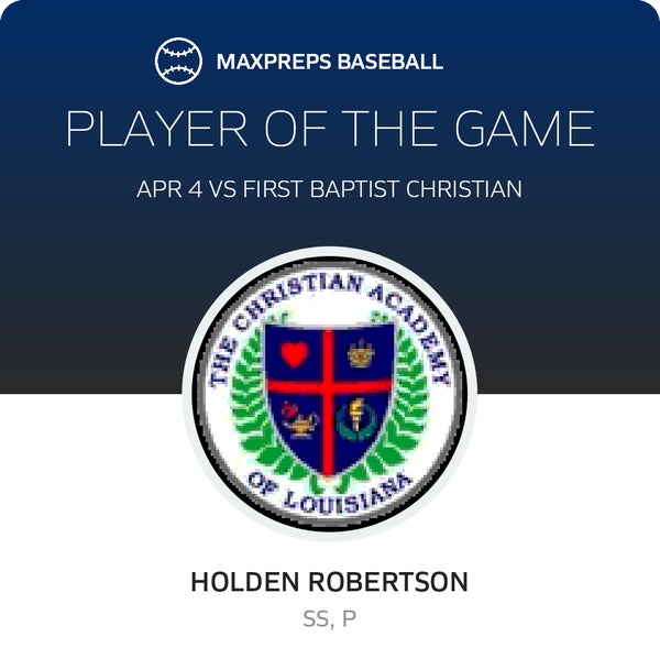 #99 Holden Robertson Player of the Game badge