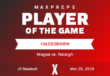 #21 Caleb Brown Player of the Game badge