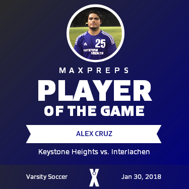 #25 Alex Cruz Player of the Game badge