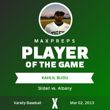 #8 Kahlil Bijou Player of the Game badge