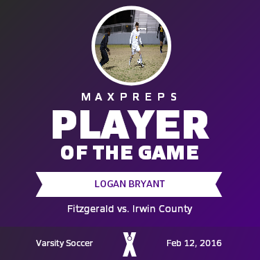 #6 Logan Bryant Player of the Game badge