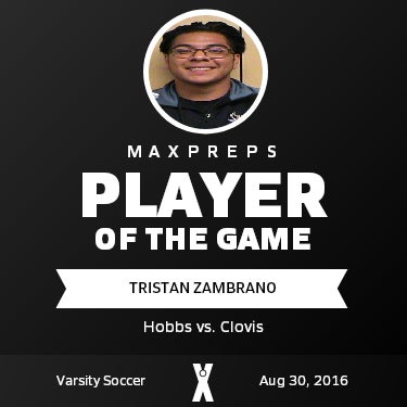 #0 Tristan Zambrano Player of the Game badge