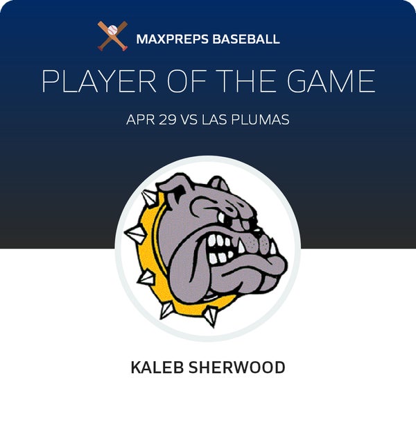 #11 Kaleb Sherwood Player of the Game badge