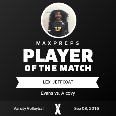 #12 Lexi Jeffcoat Player of the Game badge