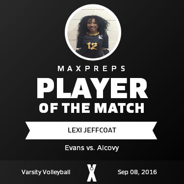 #12 Lexi Jeffcoat Player of the Game badge