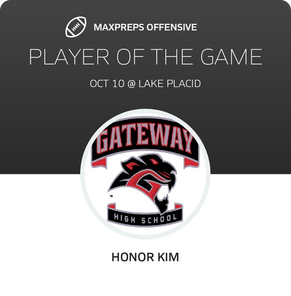 #4 Honor Kim Player of the Game badge