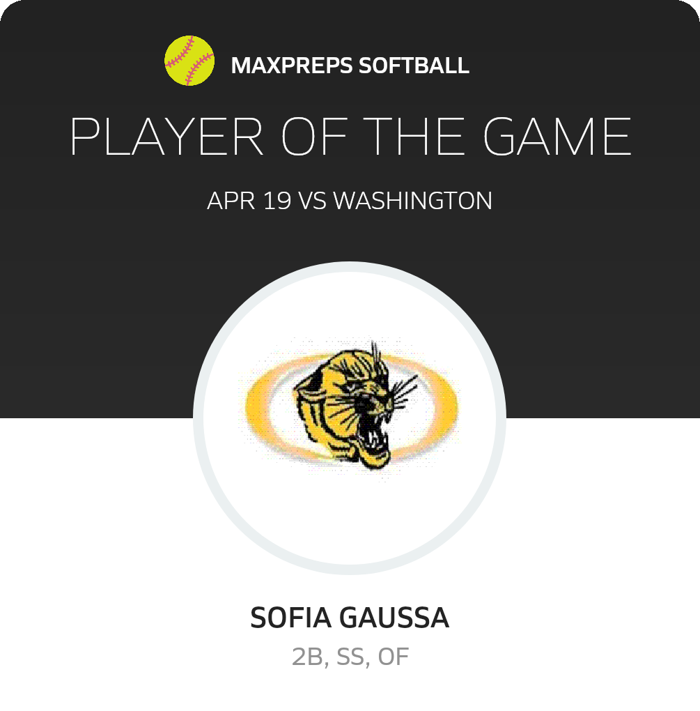 #18 Sofia Gaussa Player of the Game badge