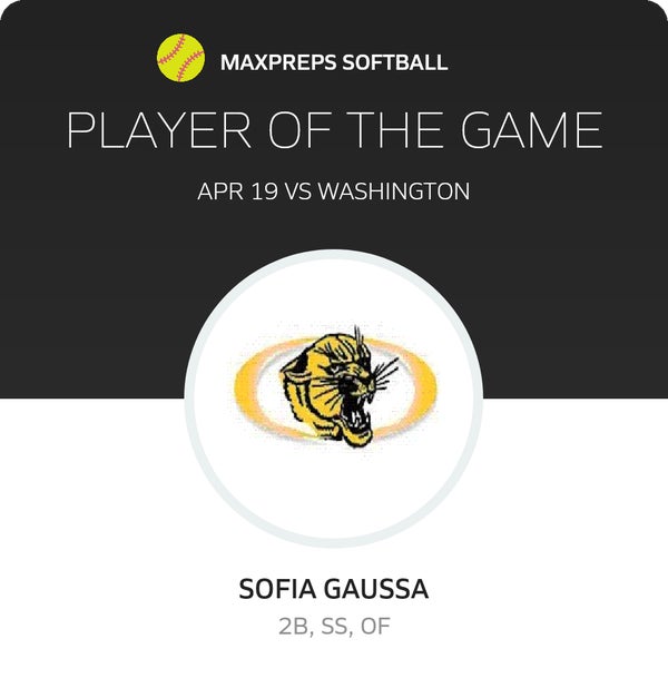#18 Sofia Gaussa Player of the Game badge