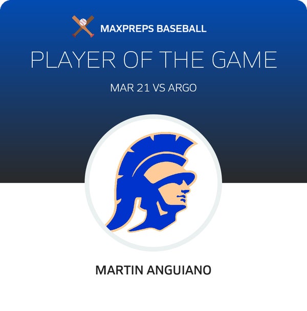 Martin Anguiano Player of the Game badge
