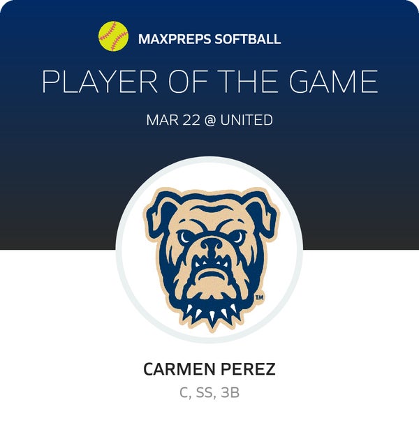 #12 Carmen Perez Player of the Game badge