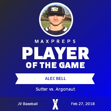 #12 Alec Bell Player of the Game badge