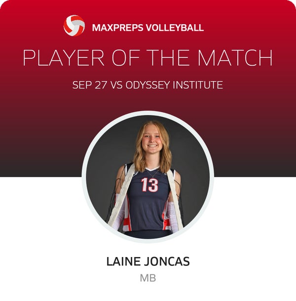 #13 Laine Joncas Player of the Game badge
