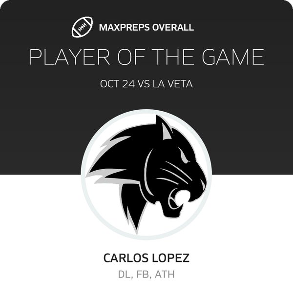 #35 Carlos Lopez Player of the Game badge
