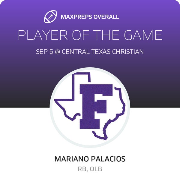 #7 Mariano Palacios Player of the Game badge
