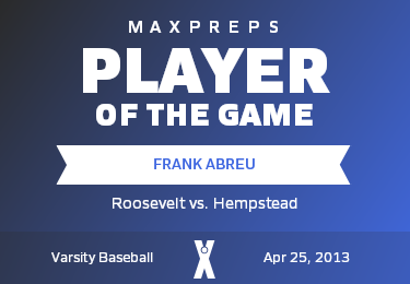 #3 Frank Abreu Player of the Game badge