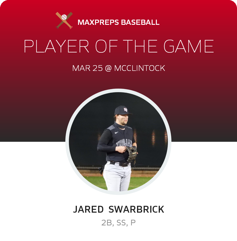 #7 Jared  Swarbrick Player of the Game badge