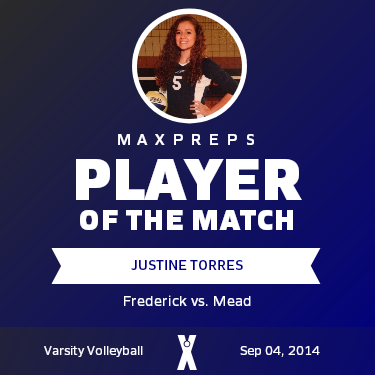 #5 Justine Torres Player of the Game badge