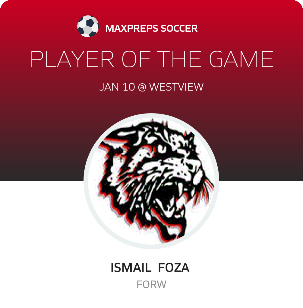 #10 Ismail  Foza  Player of the Game badge