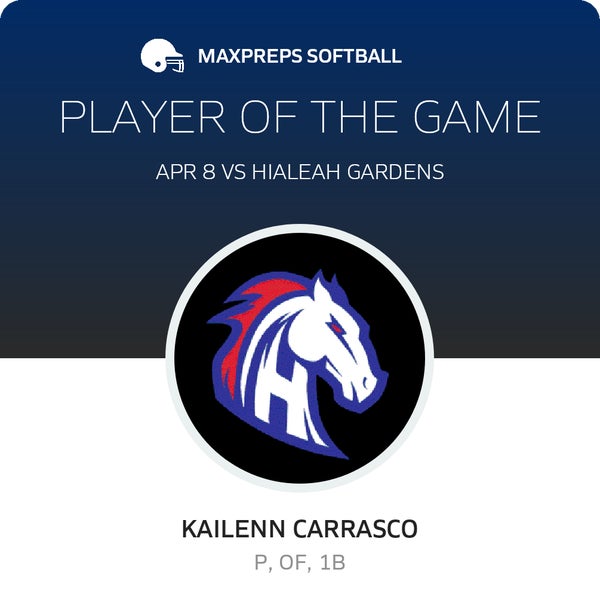 #11 Kailenn Carrasco Player of the Game badge
